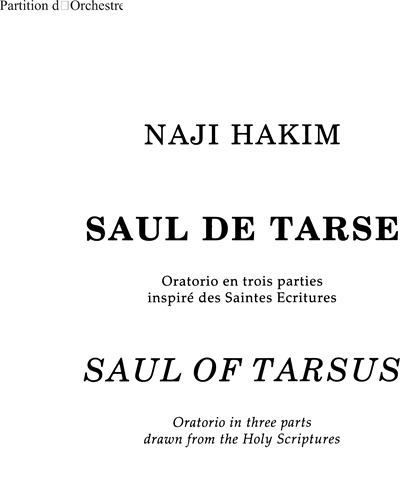 Saul of Tarsus — 纳吉·哈基姆