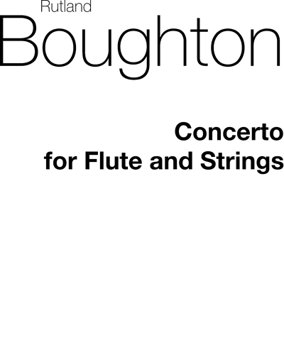 Concerto for Flute and Strings — Rutland Boughton