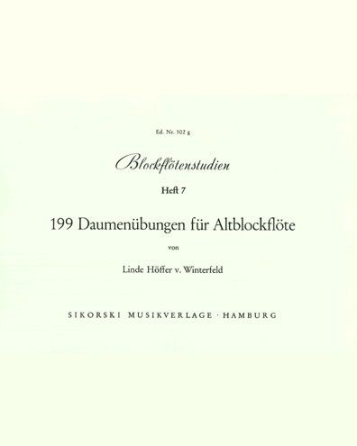 Recorder Studies, Vol. 7 — Linde Höffer-von Winterfeld