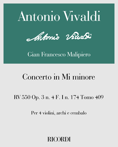 Concerto in E minor, op. 3 no. 4, RV 550 — 维瓦尔第