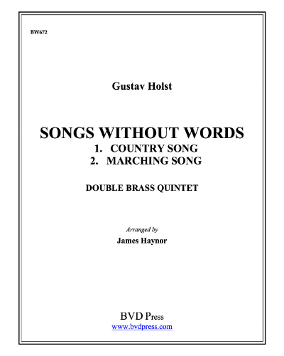Songs Without Words — 霍尔斯特