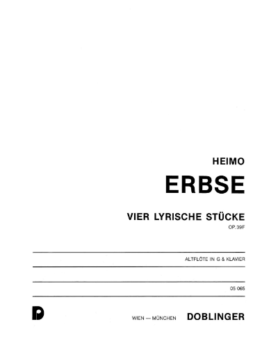 4 Lyric Pieces, op. 39F — Heimo Erbse