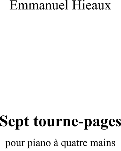 Seven Tourne-pages — Emmanuel Hieaux