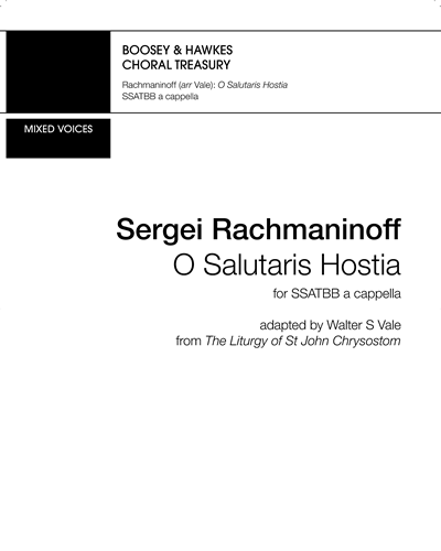O Salutaris Ostia — 拉赫玛尼诺夫