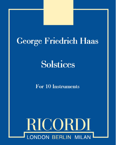 Solstices — 格奥尔格·弗里德里希·哈斯