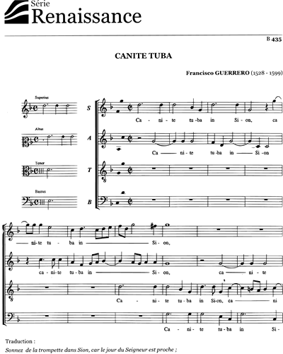 Canite tuba — Francisco Guerrero
