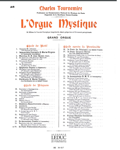 In Festo Pentecostes, op. 56 — 夏尔·图尔内米尔