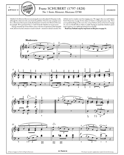 Moment Musical No. 1 — 舒伯特