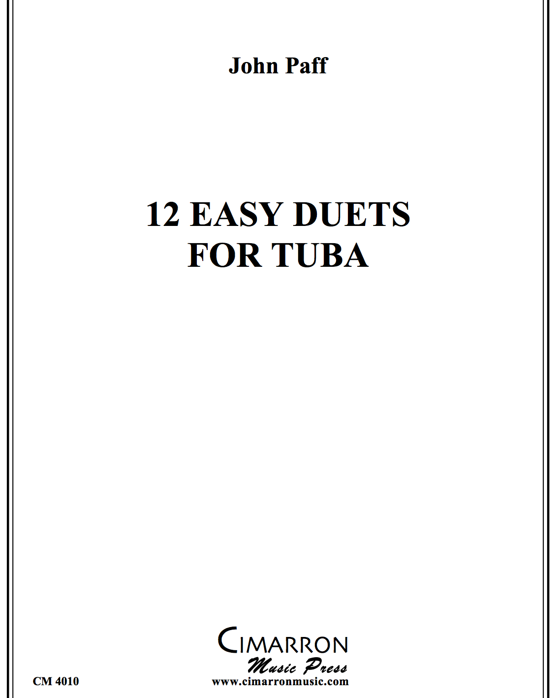 Twelve Easy Duets — John Paff