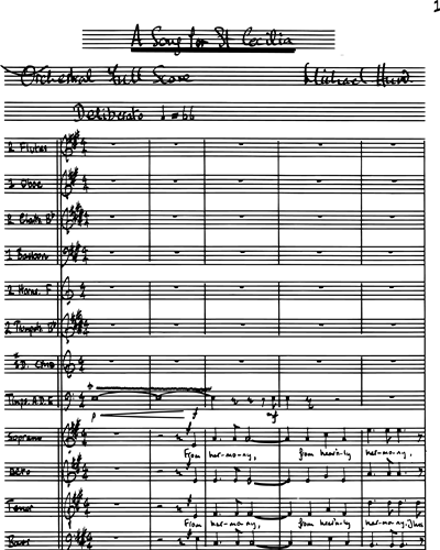 Song for St Cecilia, A — Michael Hurd