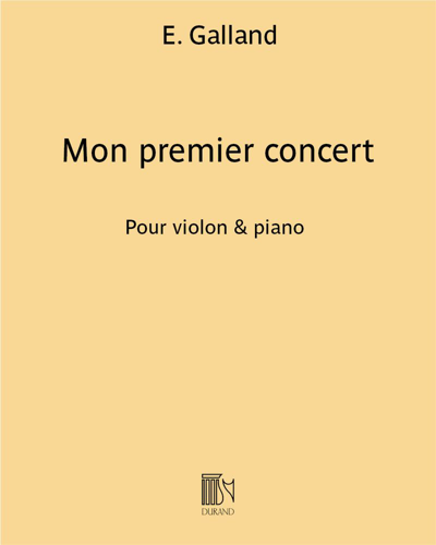 Mon premier concert (Extract No. 3 from 'Five Easy Pieces') — E. Galland