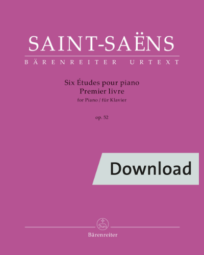 Six Études for Piano, op. 52 — Camille Saint-Saëns