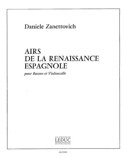 Airs de la renaissance espagnole — Daniele Zanettovich