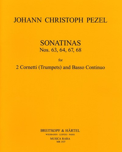 Sonatinen Nr. 63, 64, 67, 68 — Johann Christoph Pezel