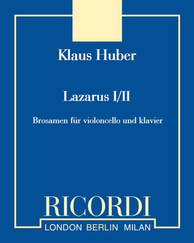 Lazarus I/II — Klaus Huber