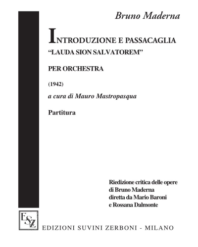 Introduzione e passacaglia — 马代尔纳