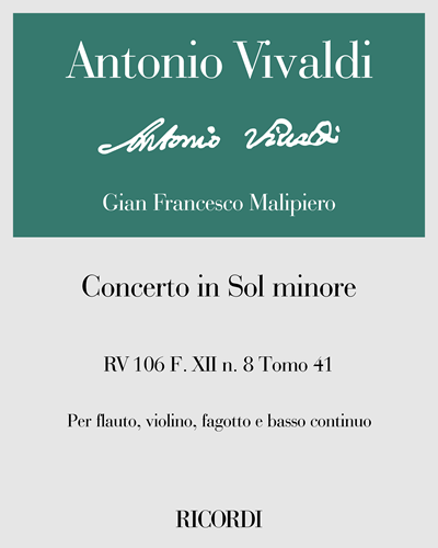 Concerto in G minor, RV 106, op. 8, Vol. 41 — 维瓦尔第
