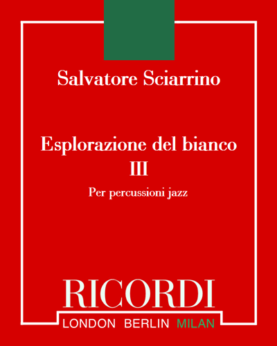 Esplorazione del bianco III — Salvatore Sciarrino