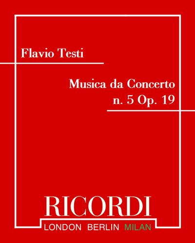 Musica da Concerto No. 5, op. 19 — Flavio Testi