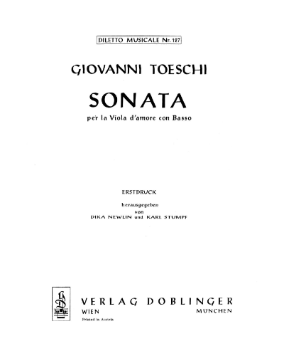 Sonata in D major — Giovanni Toeschi