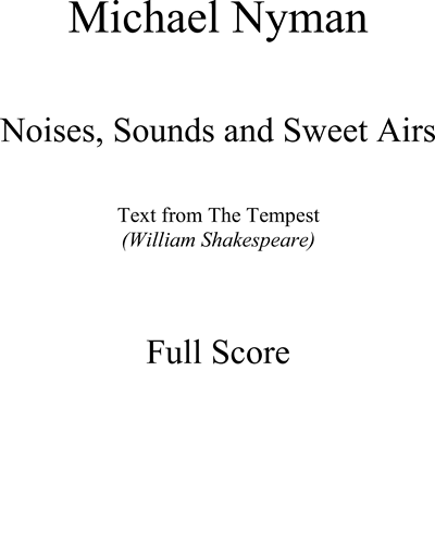 Noises, Sounds and Sweet Airs — 尼曼