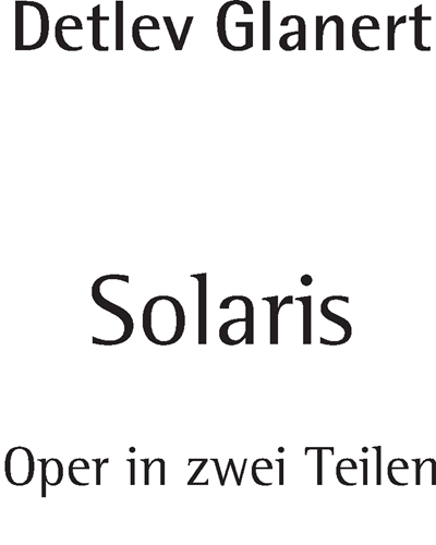 Solaris — Detlev Glanert
