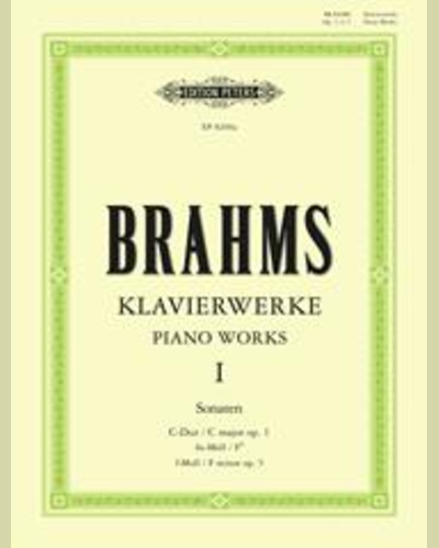 Piano Works Vol.1: Sonatas — Johannes Brahms