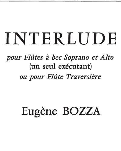 Interlude — 欧仁·博扎