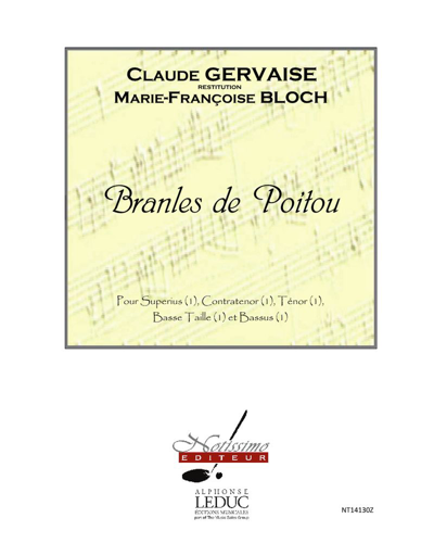 Branles de poitou — Claude Gervaise