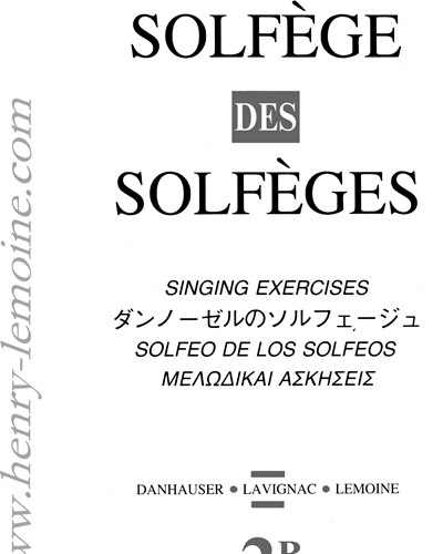 Solfège des Solfèges, Vol. 2B — Albert Lavignac