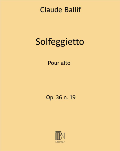 Solfeggietto, op. 36 no. 19 — Claude Ballif