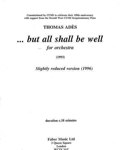 ...but all shall be well, op. 10 — 托马斯·阿德斯