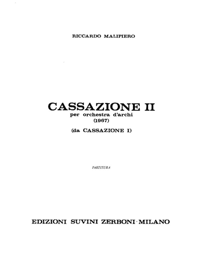 Cassazione II — Riccardo Malipiero