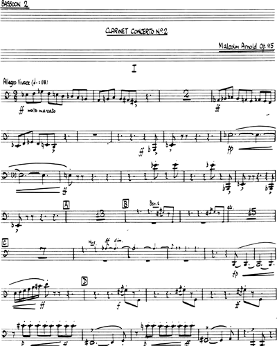 Concerto for Clarinet No. 2, op. 115 — 马尔科姆·阿诺德