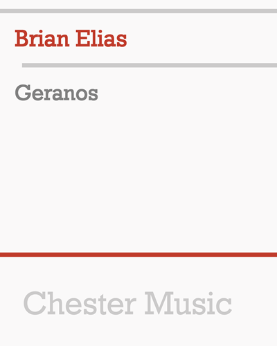 Geranos — Brian Elias