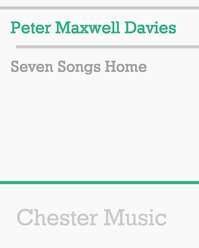 Seven Songs Home — 马克斯韦尔·戴维斯