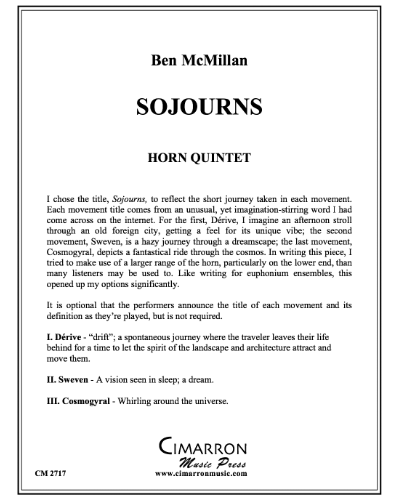 Sojourns — Ben McMillan