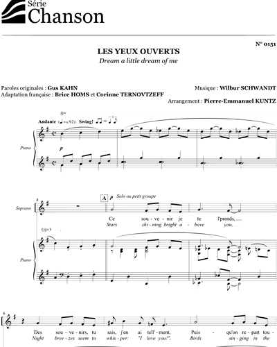 Dream a little dream of me- Les yeux ouverts — Pierre-Emmanuel Kuntz