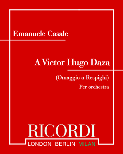 A Victor Hugo Daza — Emanuele Casale