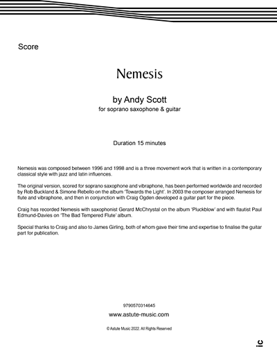 Nemesis (saxophone & guitar) — Andy Scott