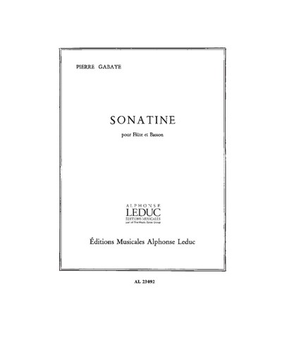 Sonatine for Flute and Bassoon — Pierre Gabaye