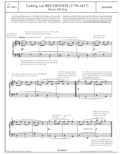 Russian Folk Song — 贝多芬
