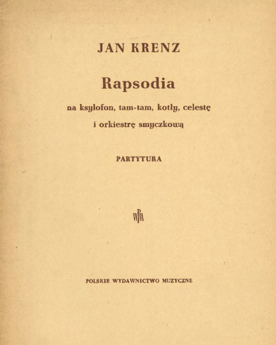 Rhapsody — Jan Krenz