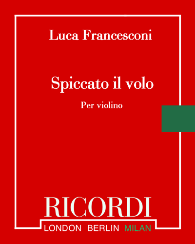 Spiccato il volo — Luca Francesconi
