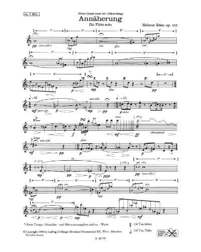 Annäherung, op. 113 — Helmut Eder