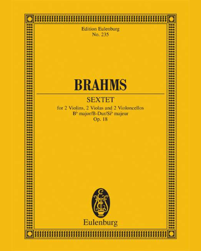 Sextet in B-flat major, op. 18 — 勃拉姆斯