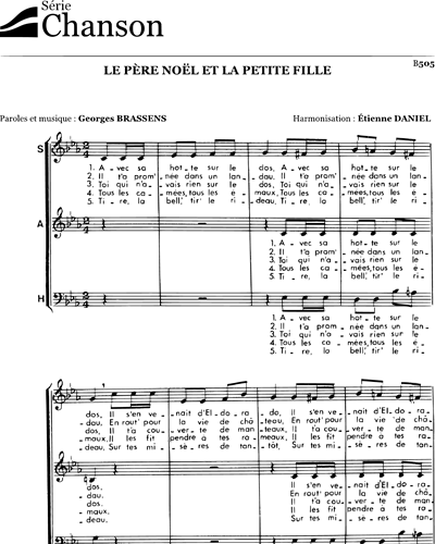 Le père Noël et la petite fille — Geroges Brassens