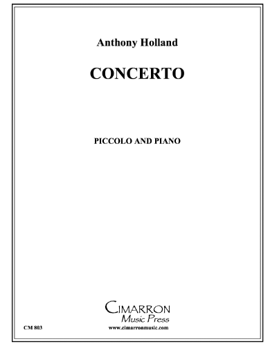 Concerto for Piccolo and Piano — Anthony Holland