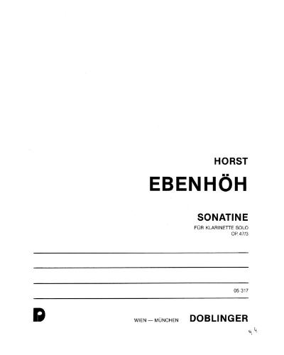 Sonatine, op. 47/3 — Horst Ebenhöh
