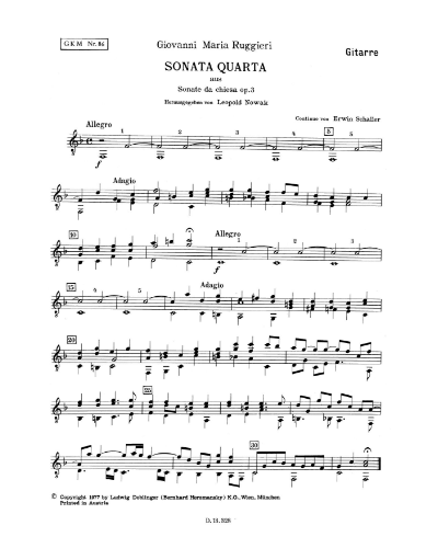 Sonata No. 4 in F major, op. 3 — Giovanni Maria Ruggieri